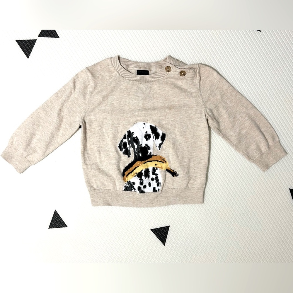 Banana Republic - Cotton Dalmatian Graphic Toddler Sweater (18-24 months)